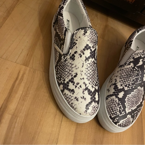 Platform snakeskin sneakers Size 11 JustFab Slip on Eloise - Picture 5 of 12